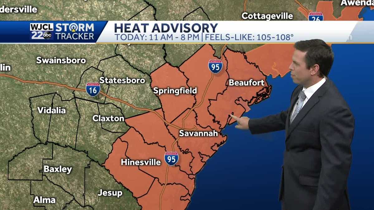 Heat Advisory this afternoon with feels-like near 108 - WJCL