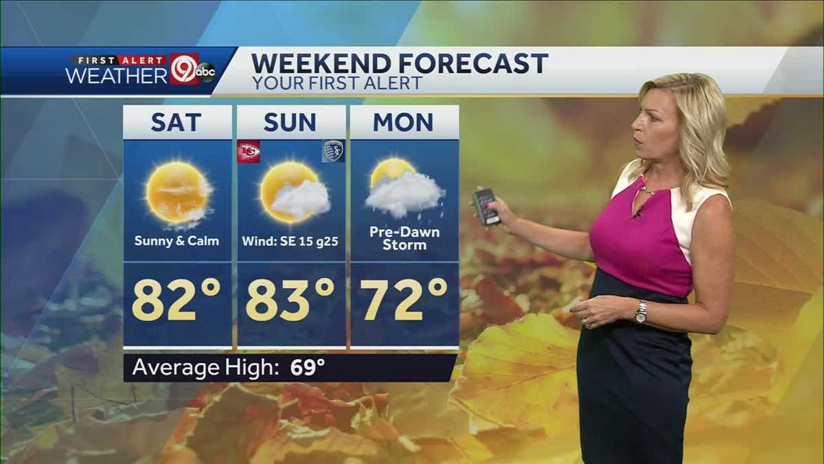 Sunny, warm for your Saturday