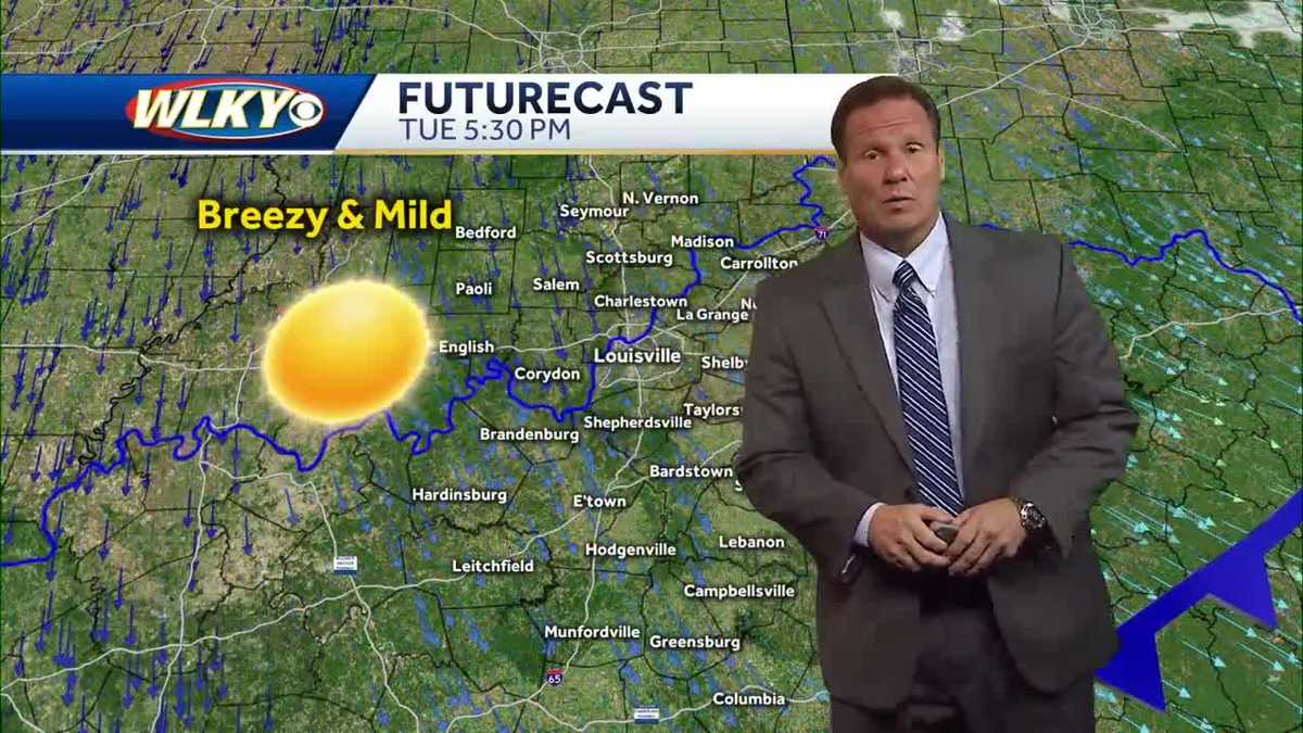 Breezy and mild weather coming
