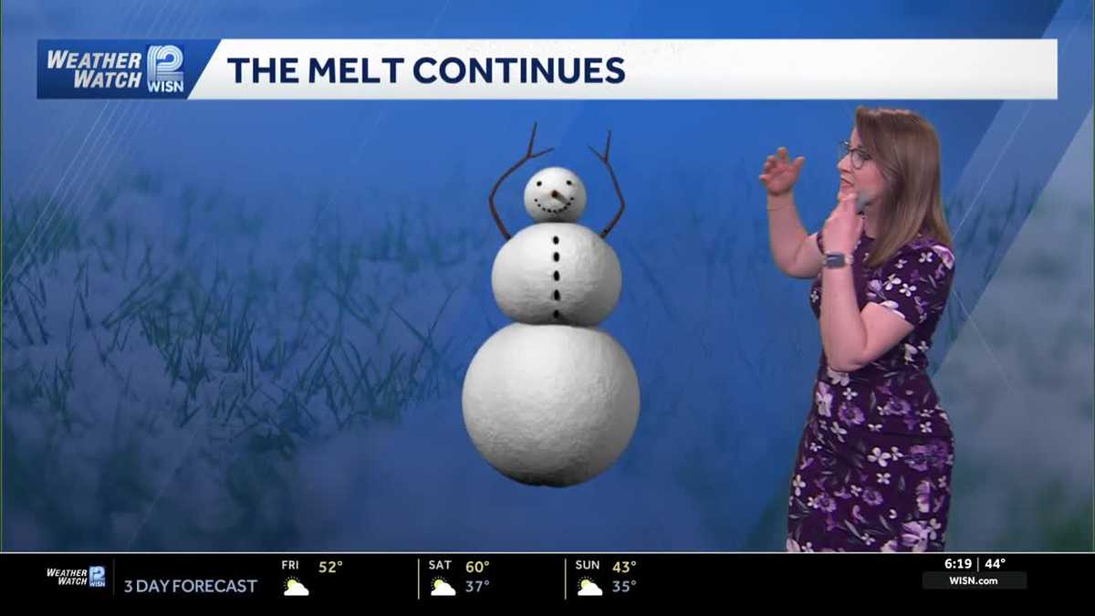 The big melt is on in SE Wisconsin