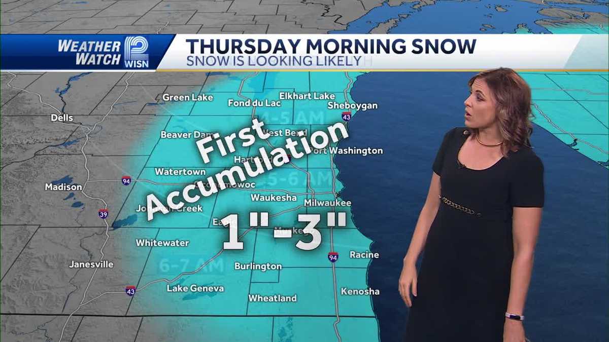 Winter weather advisory issued for Thursday morning snowfall