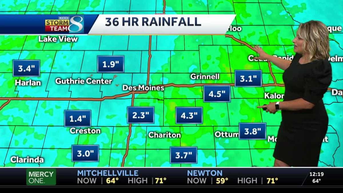 Impressive Rainfall Totals In Iowa