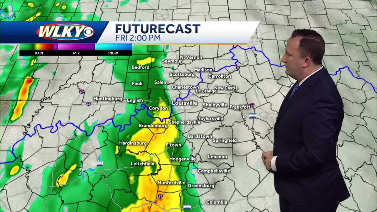 Scattered showers arrive for Friday, some thunderstorms