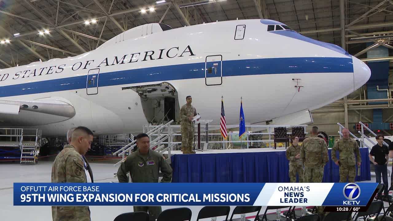 'Incredibly important mission': Offutt’s 95th Wing activates new groups supporting 'doomsday plane' mission