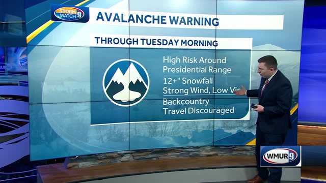 Avalanche warning issued for portions of White Mountains