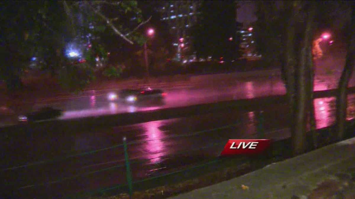 Rain causes slick roads during Friday's morning commute