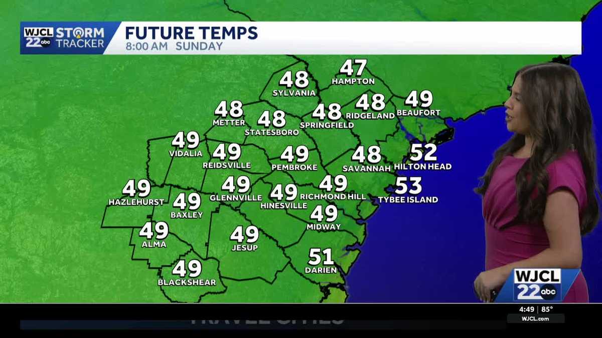 Big cooldown on the way for Southeast Georgia and the Lowcountry