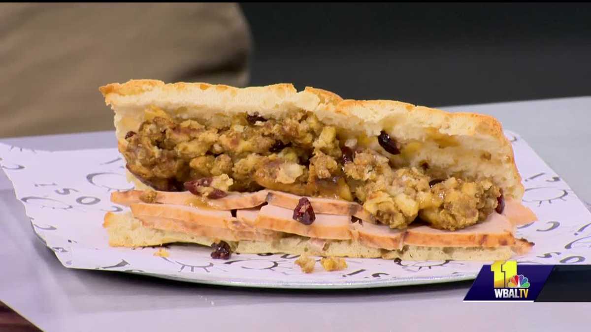 Sunday Brunch Cosi's Thanksgiving Sandwich