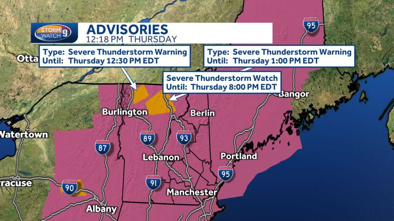 NH Forecast Video: Severe Thunderstorm Watches In Place