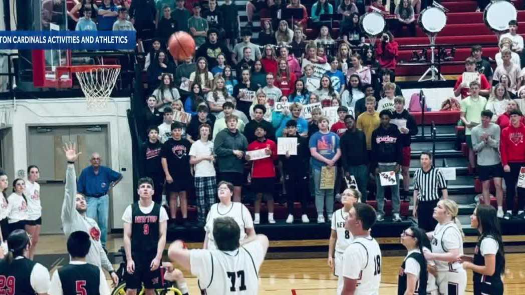 Newton High School basketball game puts special education students in spotlight