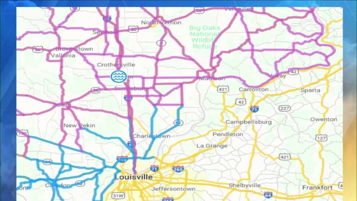 Indot Road Conditions Map Traffic Major Roads Mostly In Good Shape Some Hazards On Side Streets