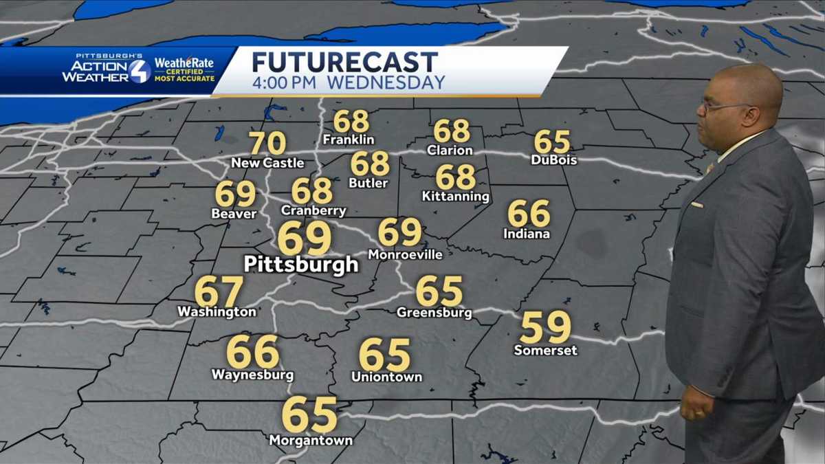 Sunny and mild Wednesday