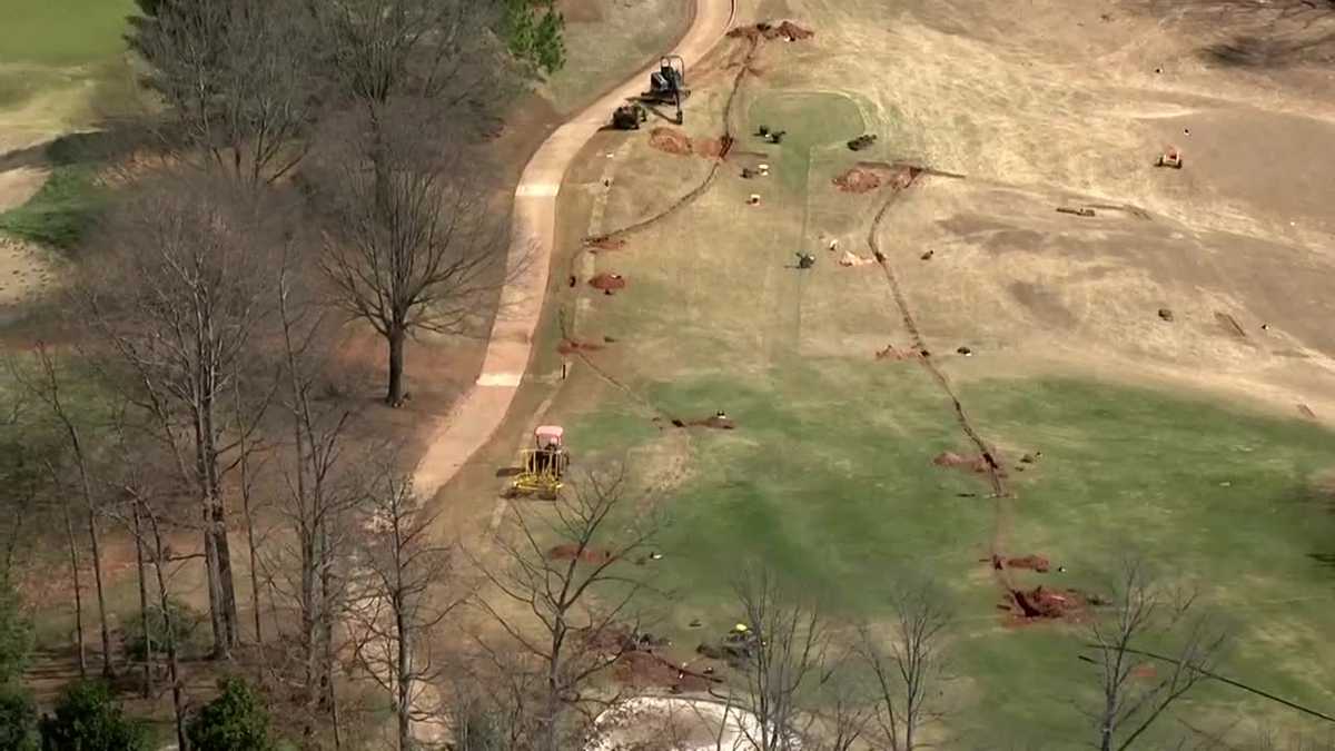 Damage at Thornblade Club golf course