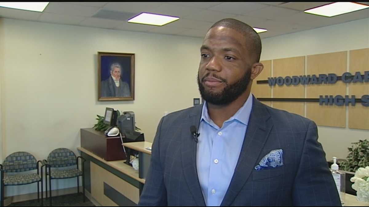 Former football star speaks at Woodward H.S. graduation