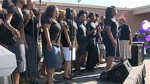 Church members hold prayer rally against violence