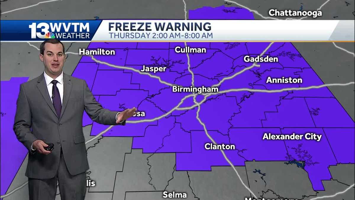 Freezing temperatures tonight