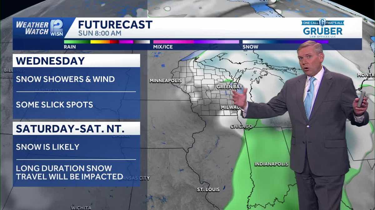 Two rounds of snow for SE Wisconsin: Wednesday and Saturday