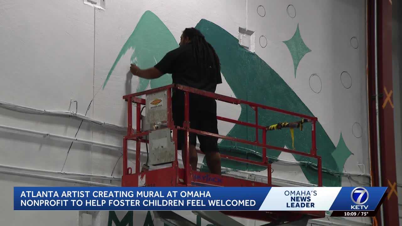 ketv.com - Connor Schmidt - New mural at Omaha nonprofit brings foster care stories to life