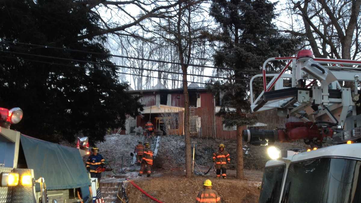 Carnegie house fire shuts down street