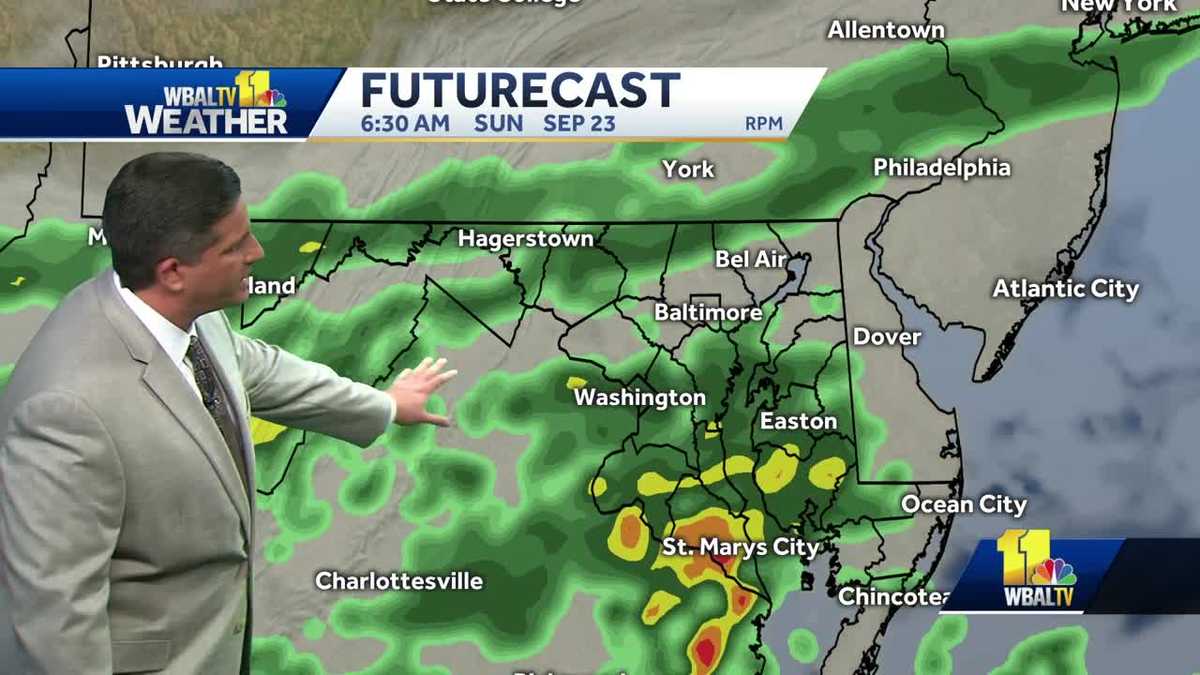 See when rain moves in Sunday
