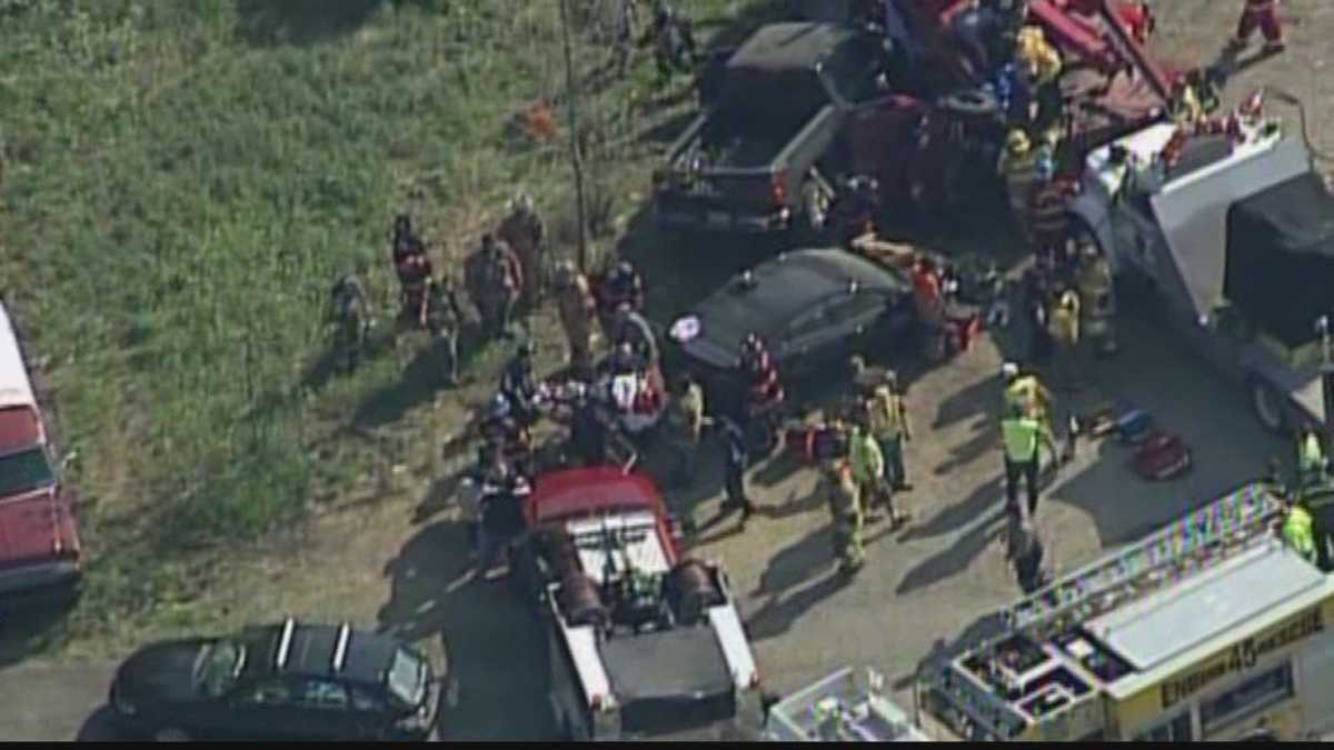 Runaway tow truck hauling car lands on vehicle in Mt. Pleasant Township