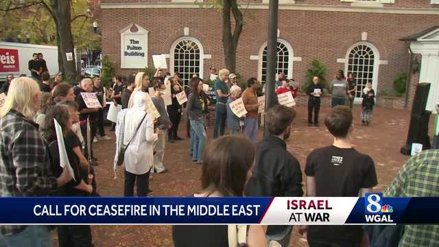 Lancaster residents call for an end to violence in Middle East - Vimarsana News