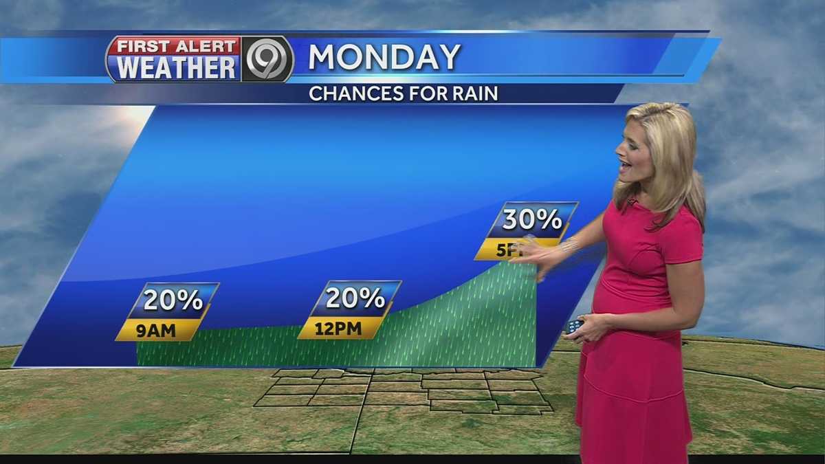 Cooler conditions to start the work week