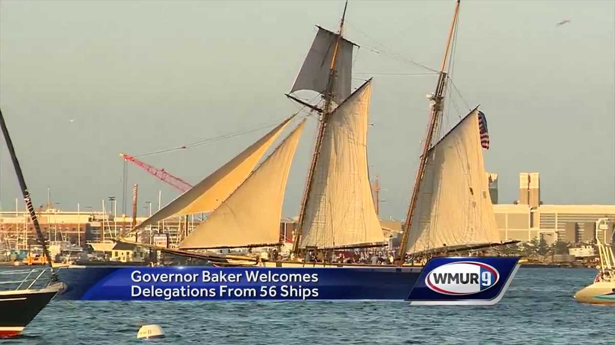 Boston 56 ships during Sail Boston festival