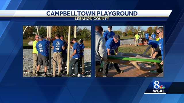 Volunteers in Lebanon help build the 'Campbelltown Community Playground' - Vimarsana News