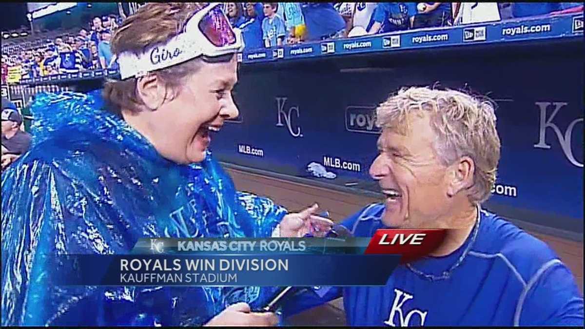 Karen Kornacki and Rusty Kuntz celebrate the AL Central crown