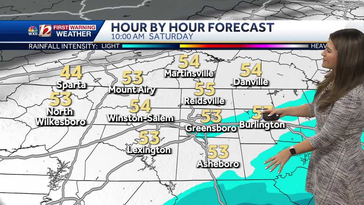 Cool, Cloudy Saturday with Showers South