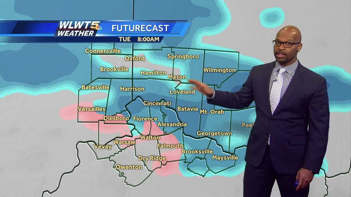 Snow arrives Tuesday morning