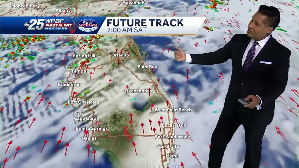 Storm chance increasing the next few days
