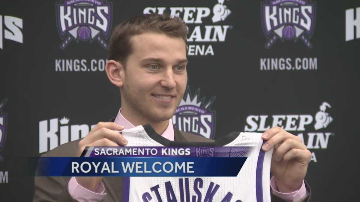 Kings new draft pick arrives in Sacramento Kings new draft pick arrives in Sacramento