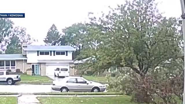 WATCH: Mail carrier avoids falling tree in Kenosha - Vimarsana News