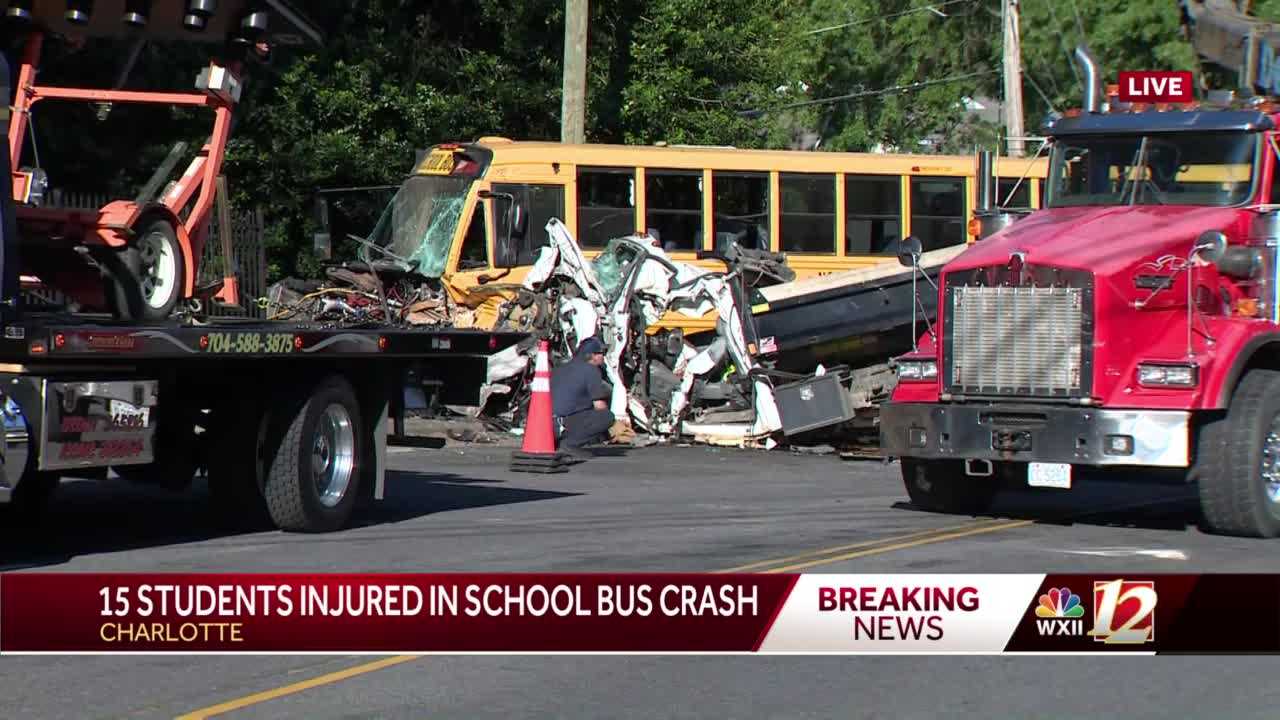 School Bus Crashes In Charlotte, Injuring 15 Students