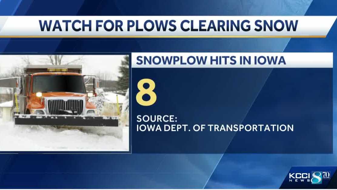 Iowa weather: 8 snow plows hit in first snowstorm of the season