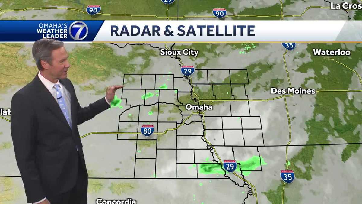 Minor rain chances for the Omaha area the next few days
