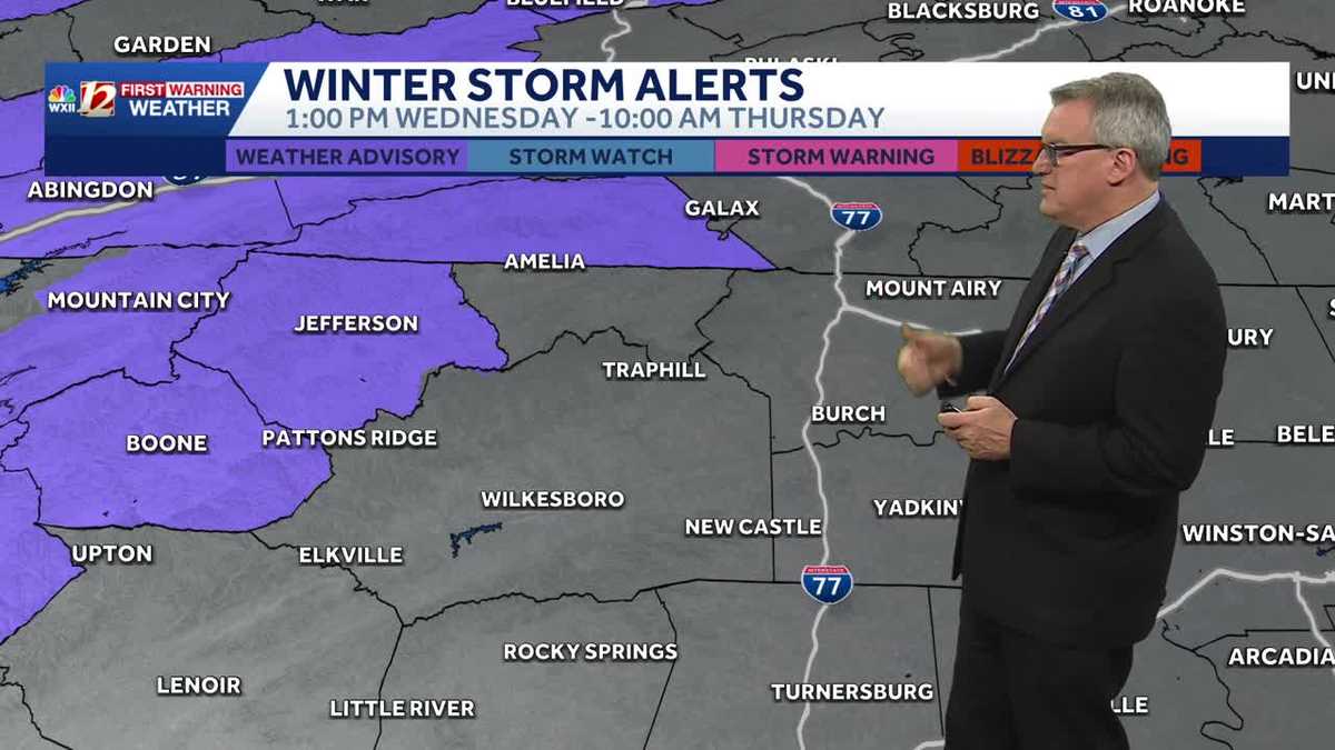 Winter Weather Advisory for the mountains Wednesday - Thursday