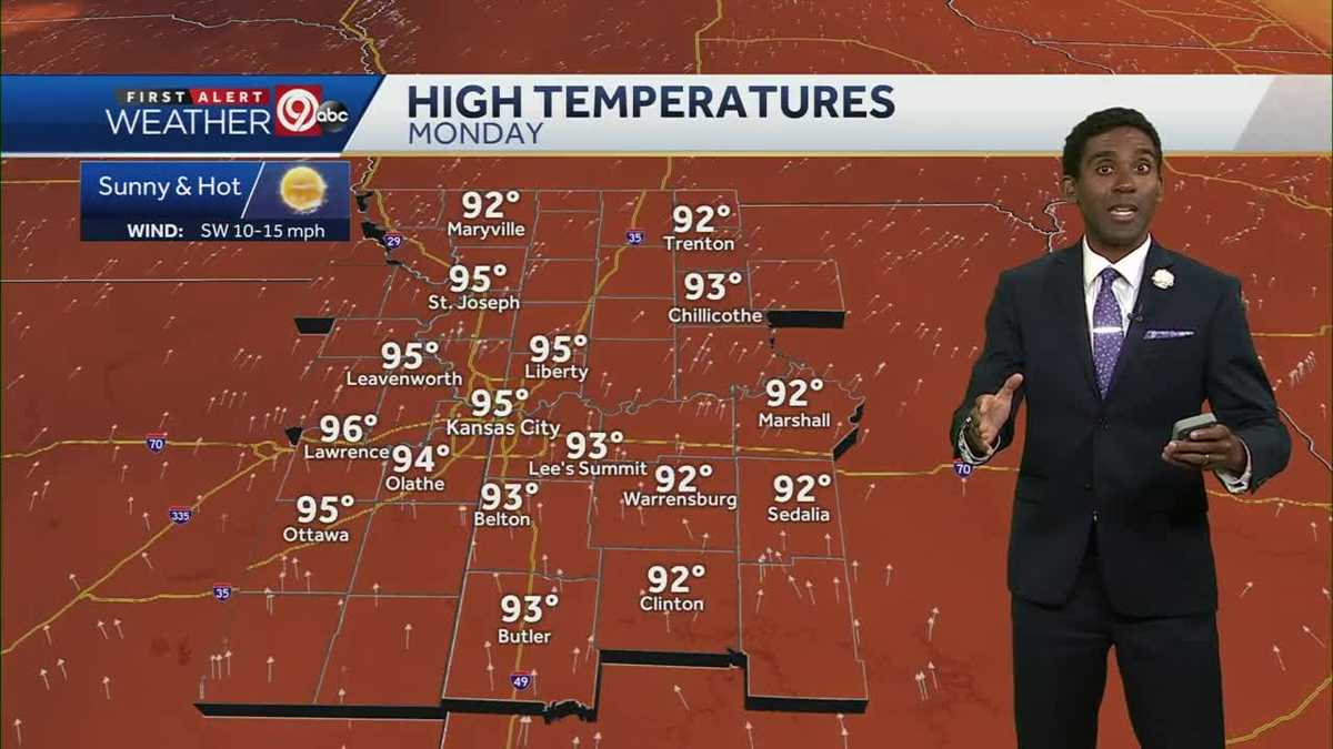 Hot start to the work week ahead
