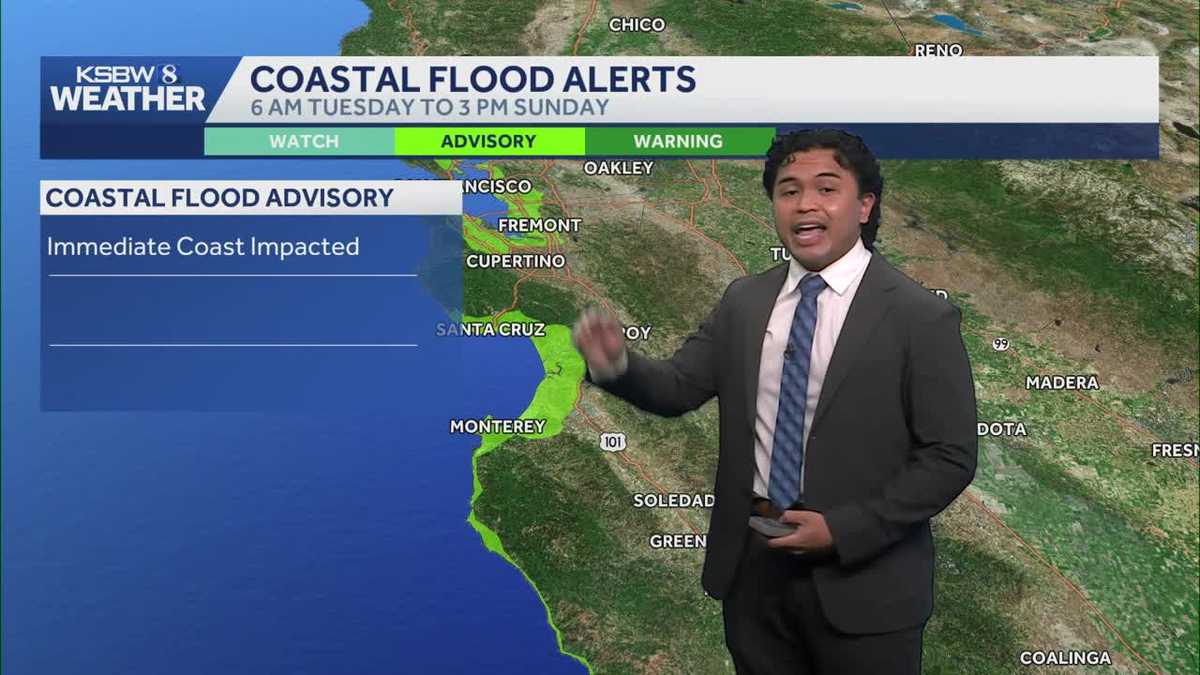 Clear skies with potential coastal fog on the Central Coast