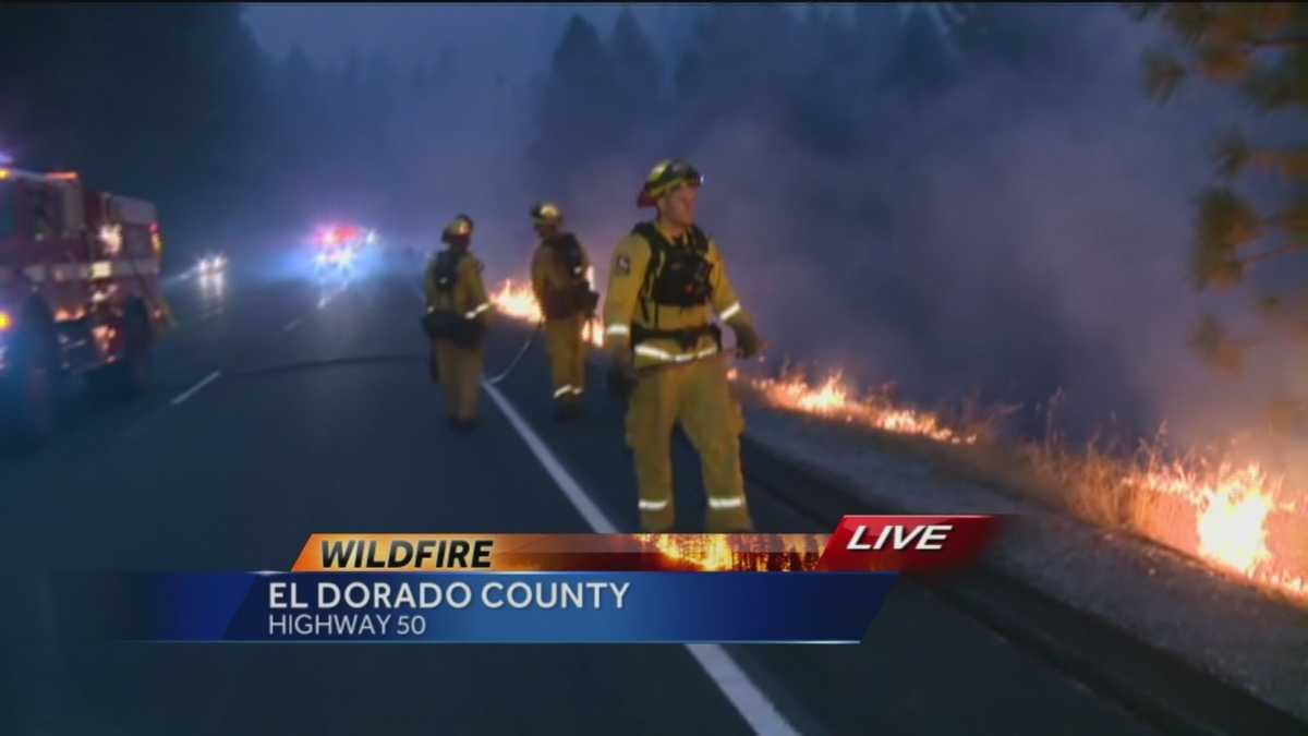 Crews 'fighting fire with fire' in El Dorado County