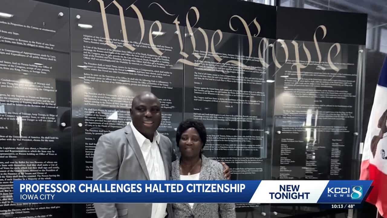 University of Iowa professor sues federal government over canceled citizenship oath