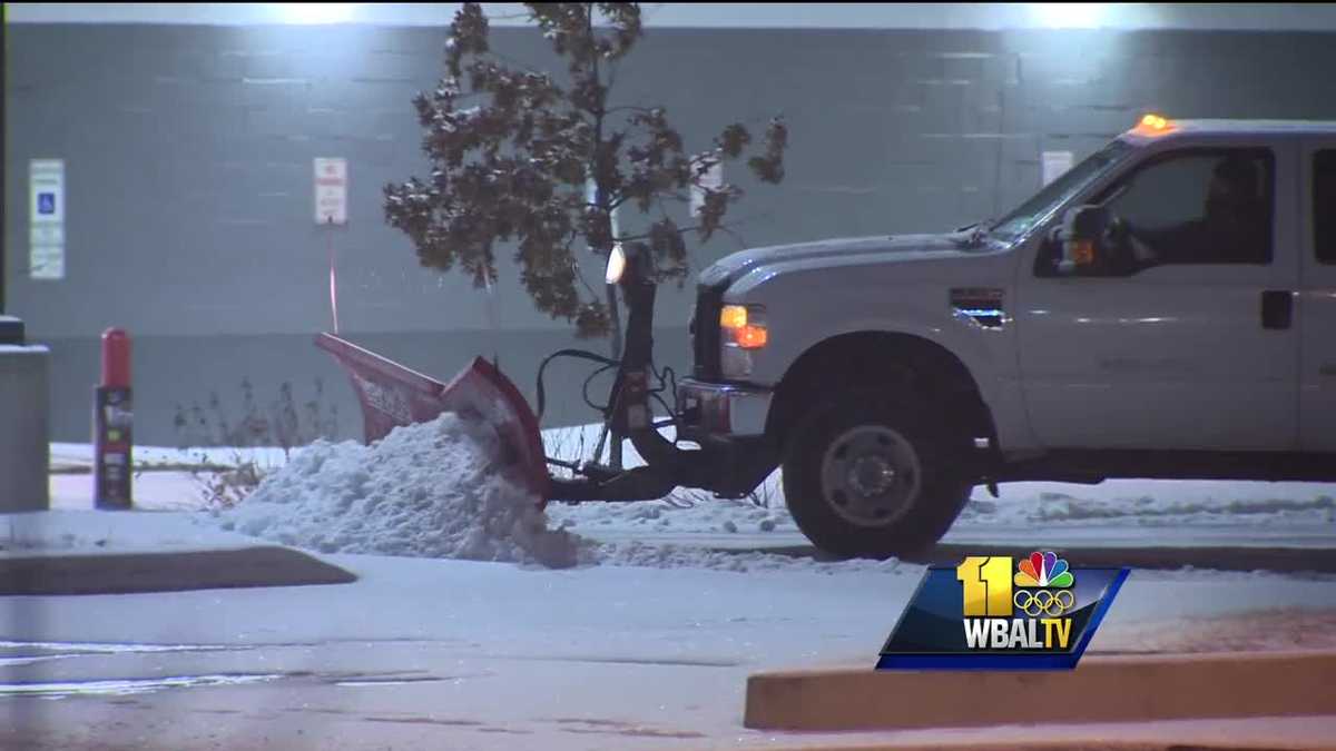 Video: A little snow can make for slippery commute