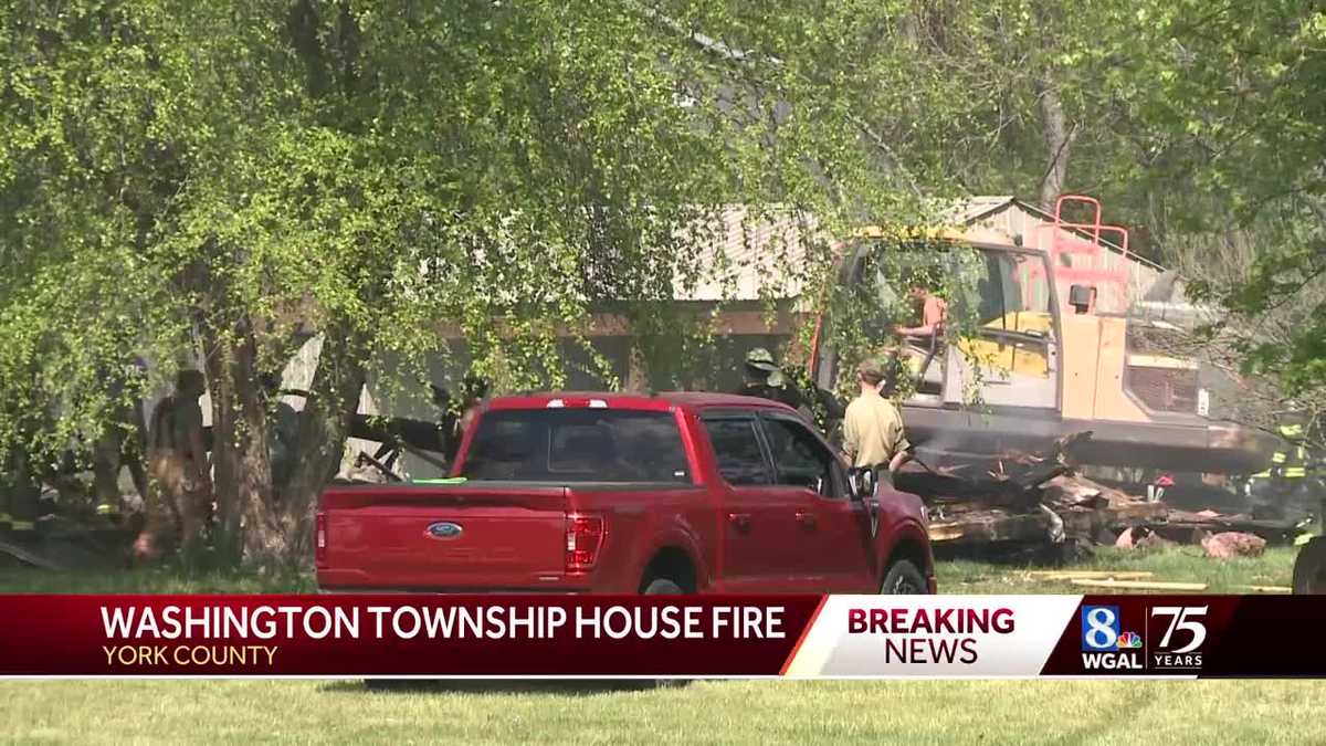 House demolished and 2 people displaced after fire in York County, Pa ...