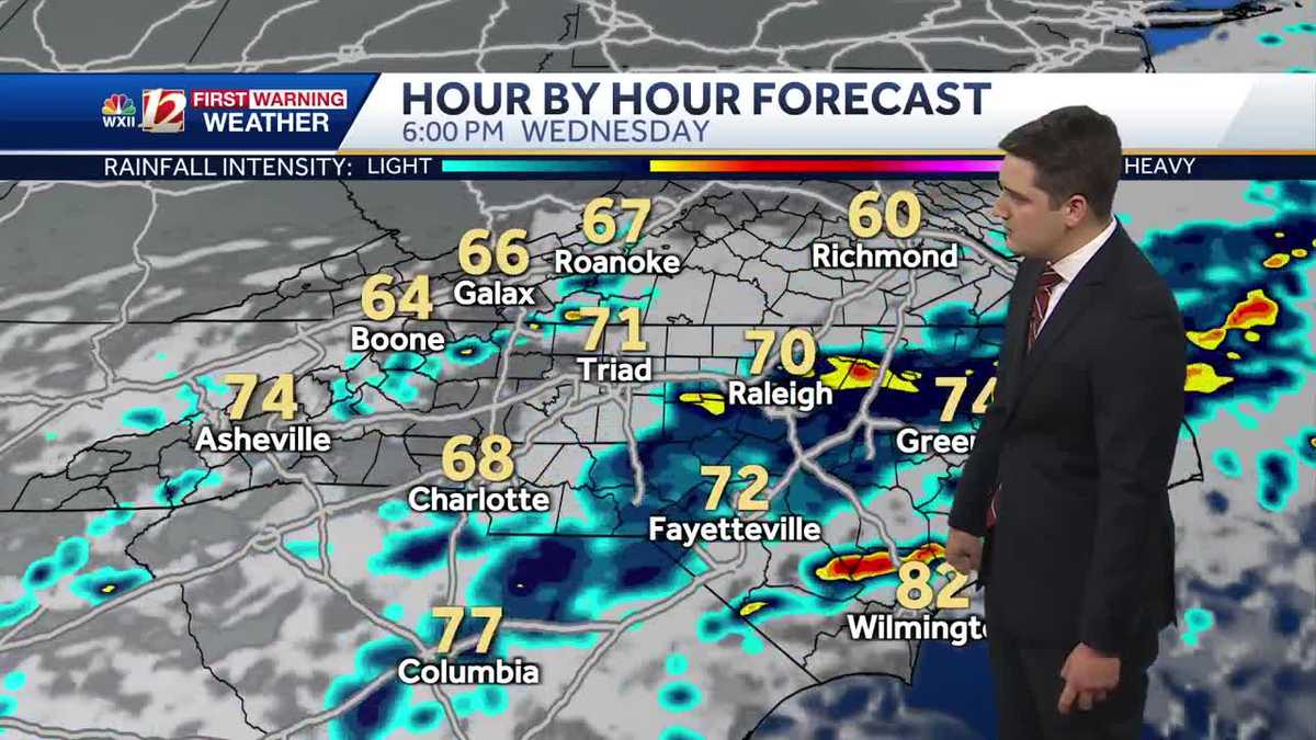 Pleasant and dry to start the week, rain chances return Wednesday