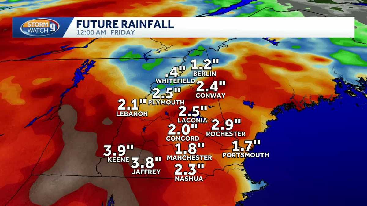 Video: Tracking heavy rain mid-week in New Hampshire