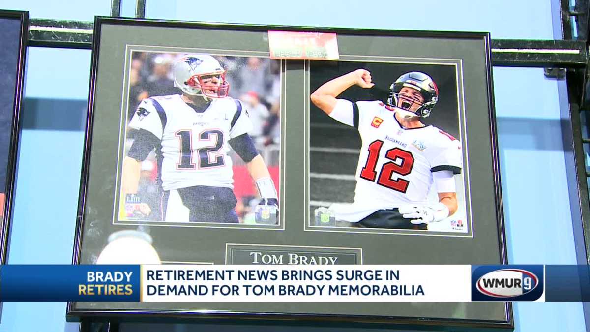 Demand For Tom Brady Memorabilia Soars After Retirement