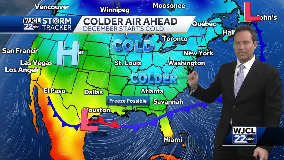 Savannah: Tracking a Thanksgiving cold front