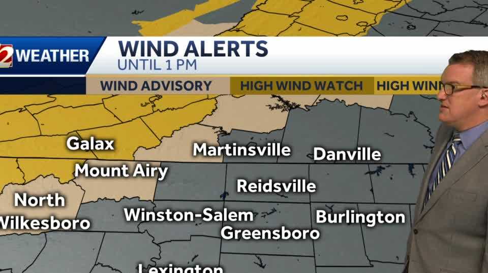 North Carolina under high wind warnings, advisories on Thanksgiving